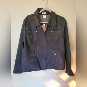 NWT French Dressing Black denim jacket